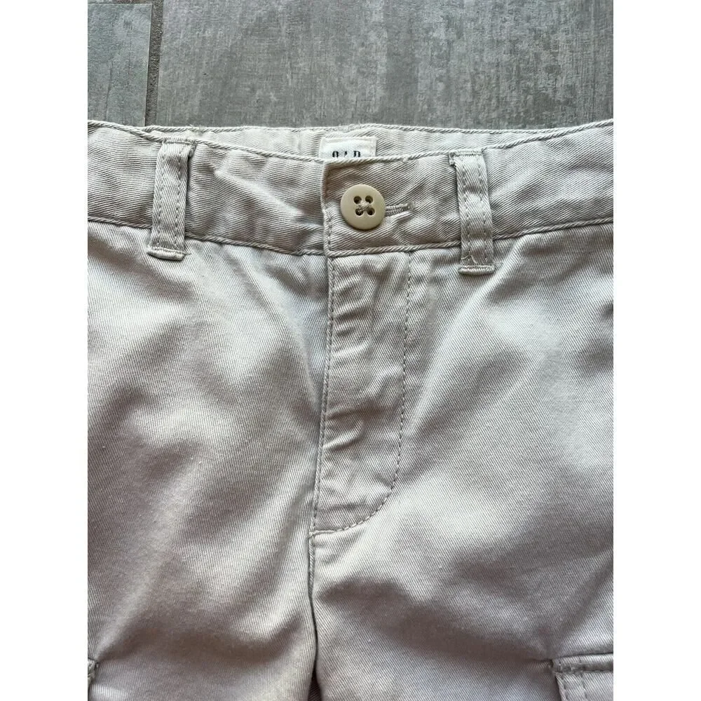 Gap Kids Toddler Boy Cargo Shorts Khaki Tan Cotton Everyday Casual Dressy 5 Slim